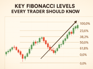 An image showing an example of Fibonacci levels