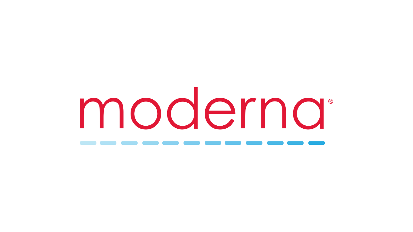 Moderna logo representing Moderna stock analysis and NASDAQ MRNA outlook.